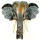 Wanddekoration Elefant Head, 30 cm